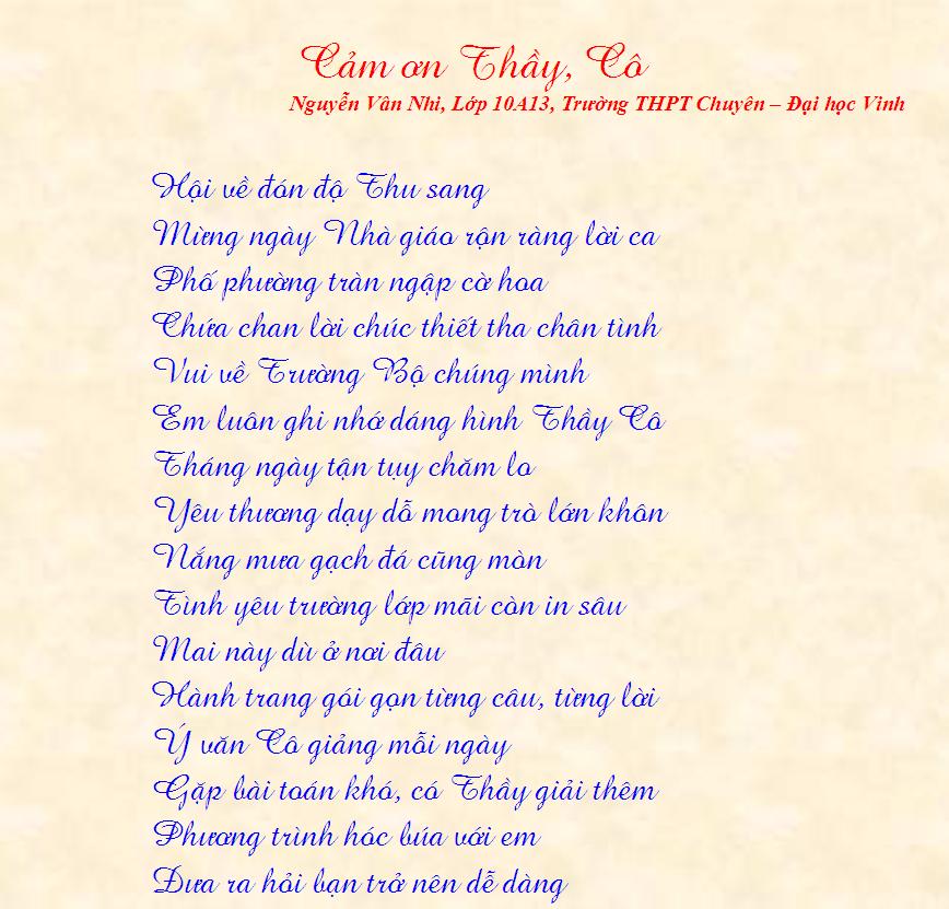 Sự tri ân là một trong những giá trị văn hóa quan trọng mà người Việt Nam truyền thống. Và để kỷ niệm ngày nhà giáo Việt Nam 20/11, chúng ta nên gửi lời tri ân chân thành nhất đến các thầy cô giáo của mình. Hãy cùng xem hình ảnh về các hoạt động tri ân đầy ý nghĩa để tìm cảm hứng cho chính mình!