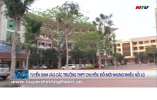 Truyền hình Nghệ An đưa tin về việc Tuyển sinh vào Trường THPT Chuyên năm 2016
